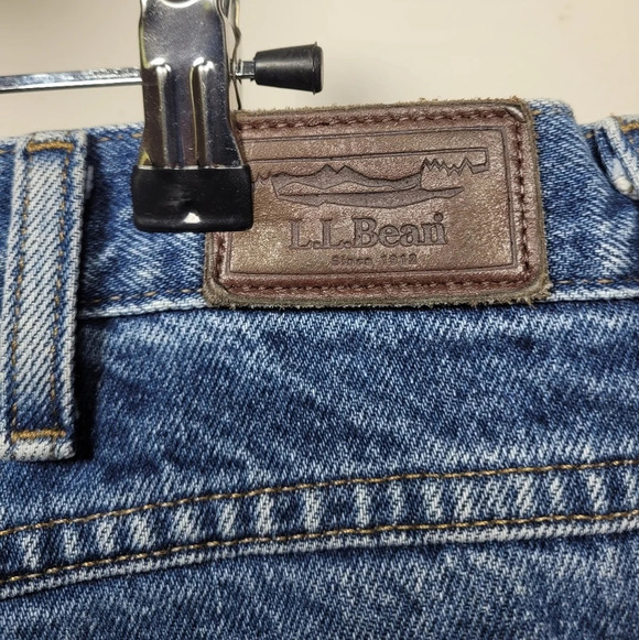 Vintage Men’s L.L. Bean Relaxed Fit Flannel Lined Jeans sz 38 x 29 style 0JW80 - Picture 3 of 10